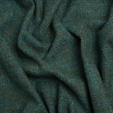 Tweed Upholstery Boucle with Latex Backing - Peacock - Algrove Collection