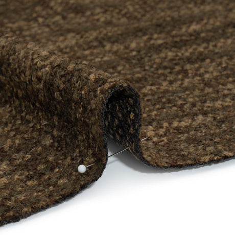 Tweed Upholstery Boucle with Latex Backing - Walnut - Algrove Collection