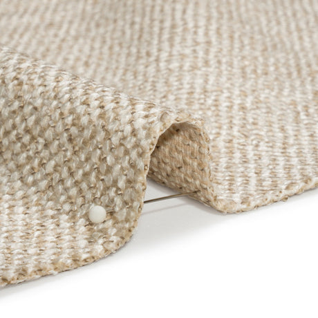 Upholstery Tweed with Latex Backing - Ivory - Wyverstone Collection