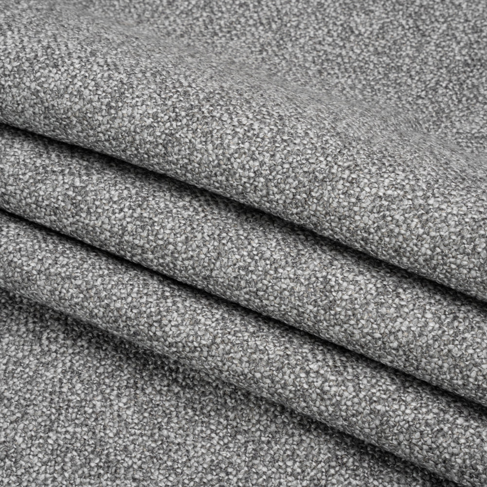 Upholstery Tweed with Latex Backing - Nickel - Wyverstone Collection