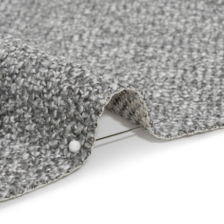 Upholstery Tweed with Latex Backing - Nickel - Wyverstone Collection