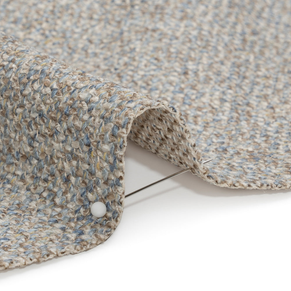 Upholstery Tweed with Latex Backing - Sky - Wyverstone Collection