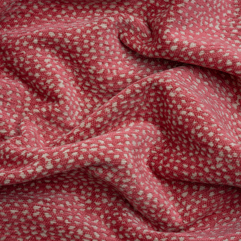 Upholstery Chenille - Bubblegum Spotted - Remus Collection