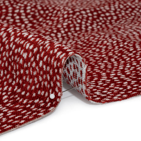 Upholstery Chenille - Cherry Spotted - Remus Collection