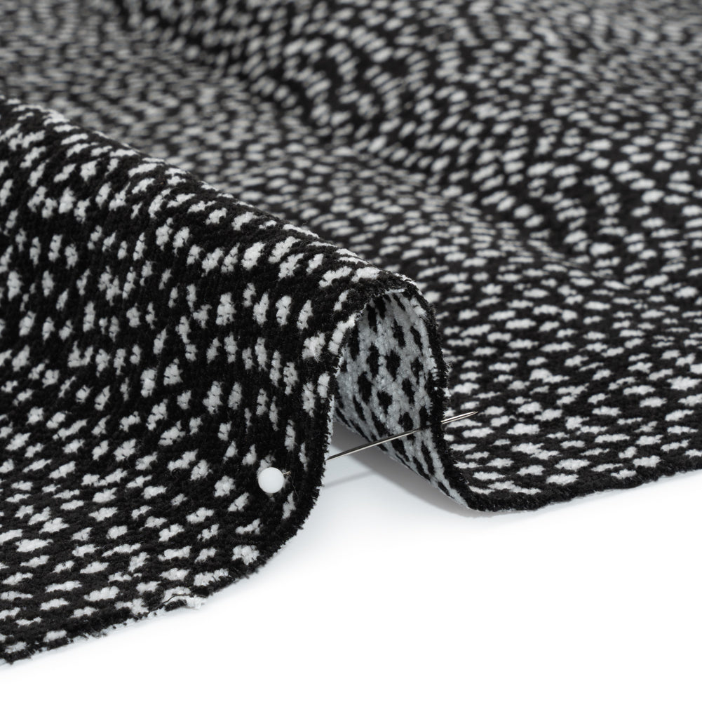 Upholstery Chenille - Ebony Spotted - Remus Collection