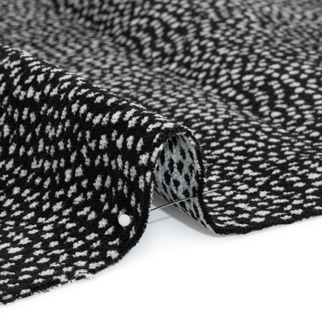 Upholstery Chenille - Ebony Spotted - Remus Collection