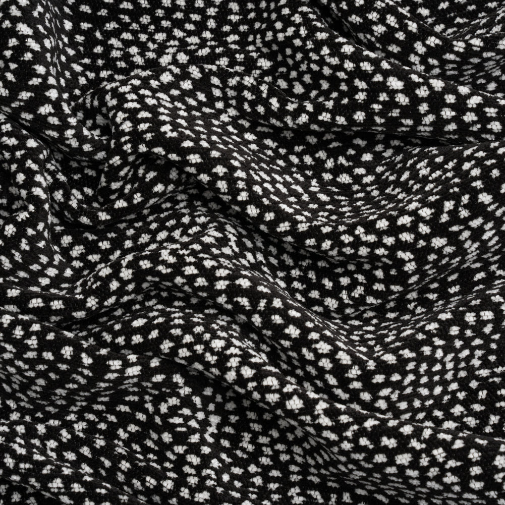Upholstery Chenille - Ebony Spotted - Remus Collection