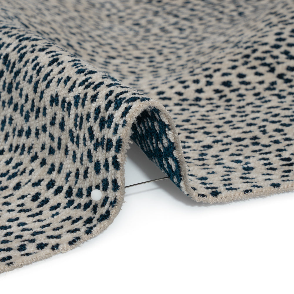 Upholstery Chenille - Indigo Spotted - Remus Collection