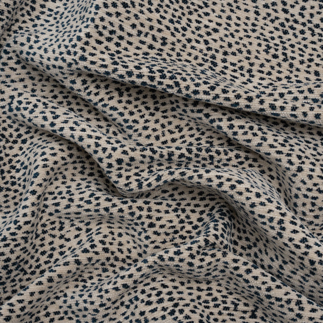 Upholstery Chenille - Indigo Spotted - Remus Collection