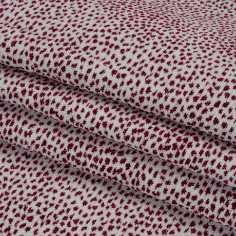 Upholstery Chenille - Raspberry Spotted - Remus Collection