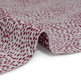 Upholstery Chenille - Raspberry Spotted - Remus Collection