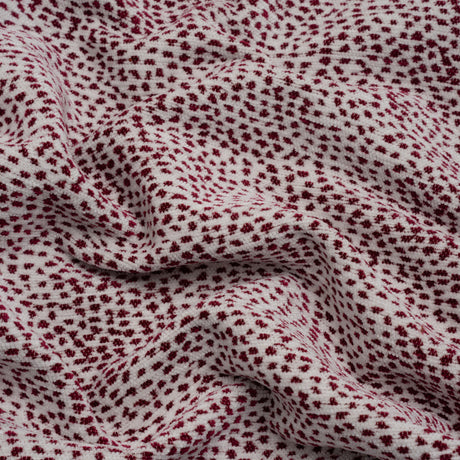 Upholstery Chenille - Raspberry Spotted - Remus Collection