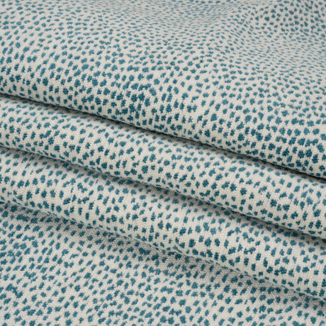 Upholstery Chenille - Teal Spotted - Remus Collection