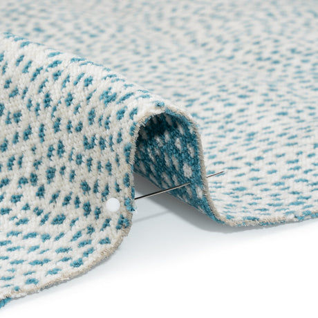 Upholstery Chenille - Teal Spotted - Remus Collection