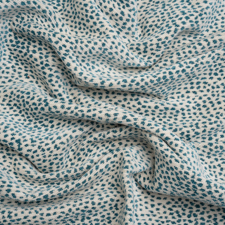 Upholstery Chenille - Teal Spotted - Remus Collection