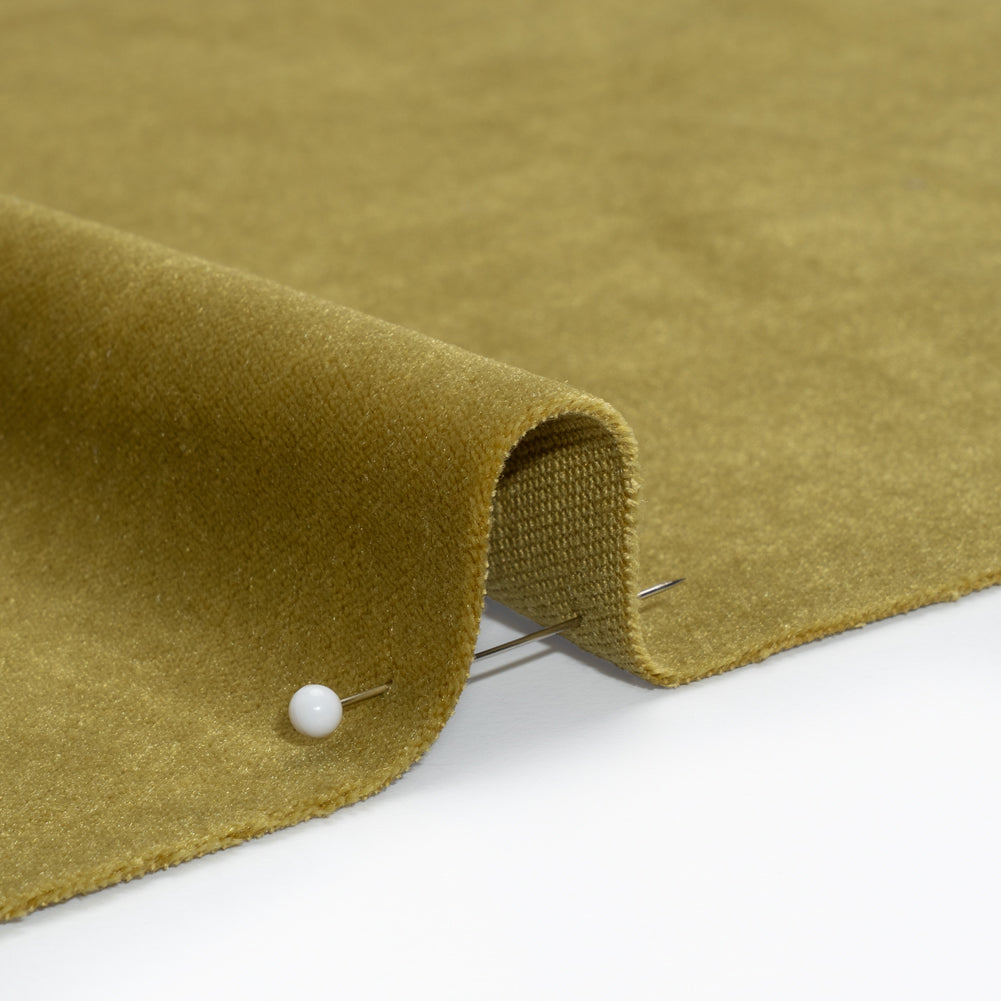 Low Pile Upholstery Velvet - Citron - Somerset Collection