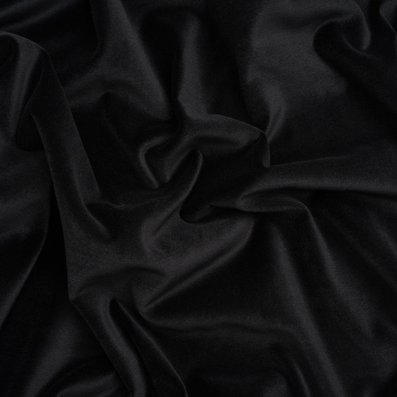 Low Pile Upholstery Velvet - Ebony - Somerset Collection