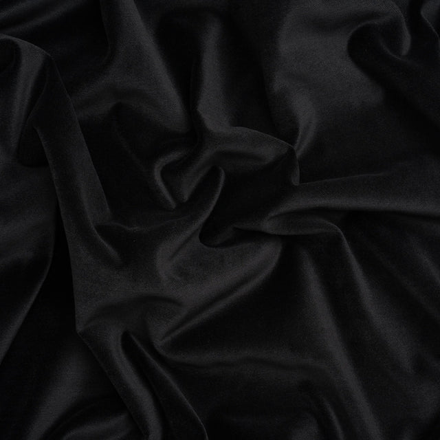 Low Pile Upholstery Velvet - Ebony - Somerset Collection