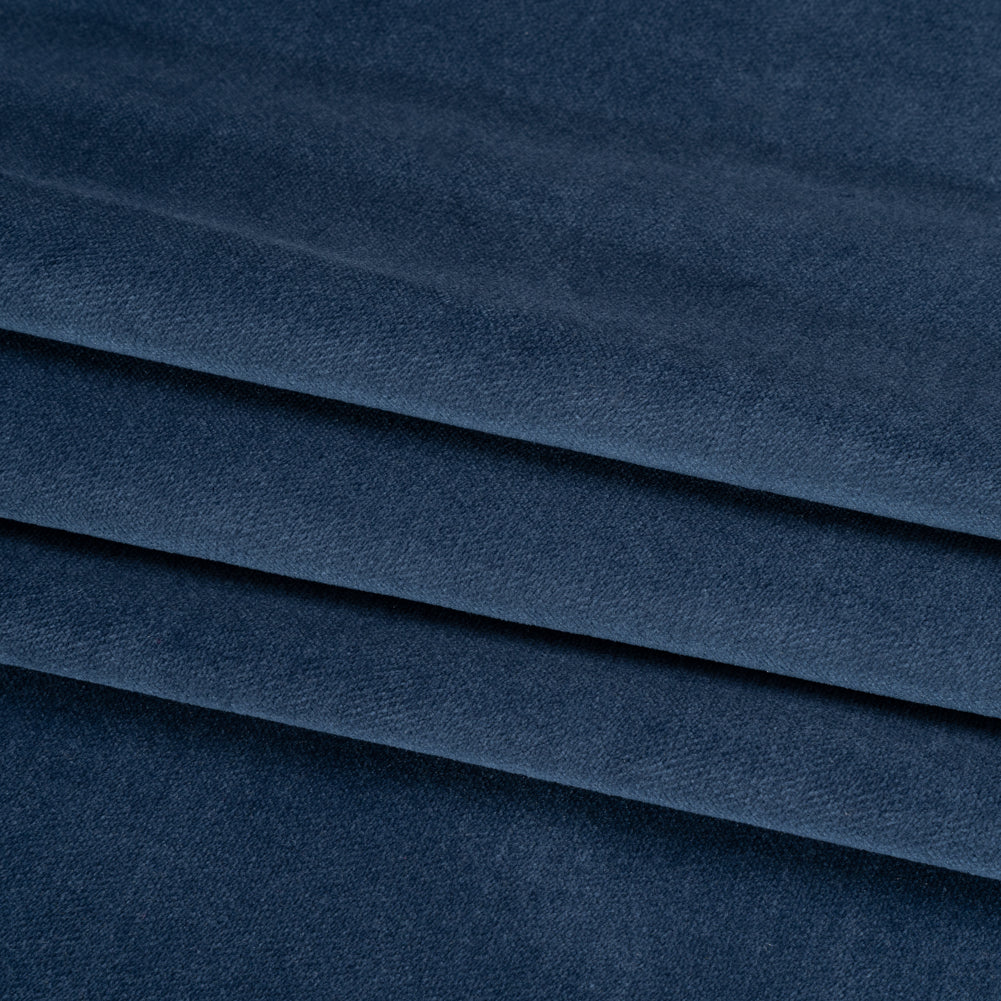 Low Pile Upholstery Velvet - Indigo - Somerset Collection