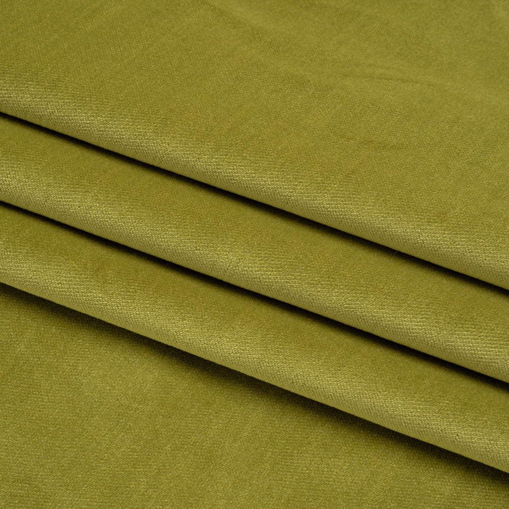 Low Pile Upholstery Velvet - Lime - Somerset Collection