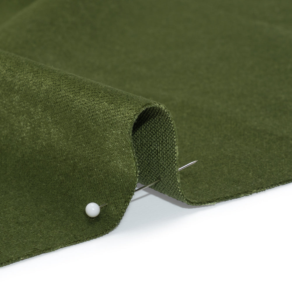 Low Pile Upholstery Velvet - Moss - Somerset Collection