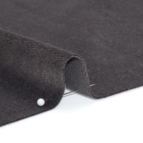 Low Pile Upholstery Velvet - Pewter - Somerset Collection