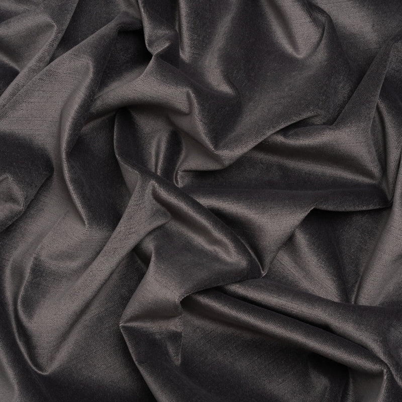 Low Pile Upholstery Velvet - Pewter - Somerset Collection