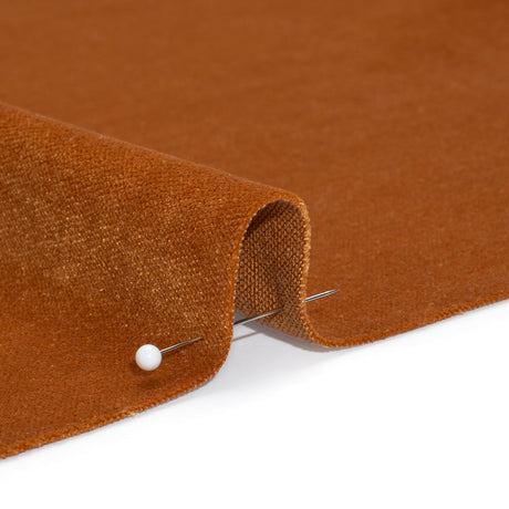 Low Pile Upholstery Velvet - Tangerine - Somerset Collection