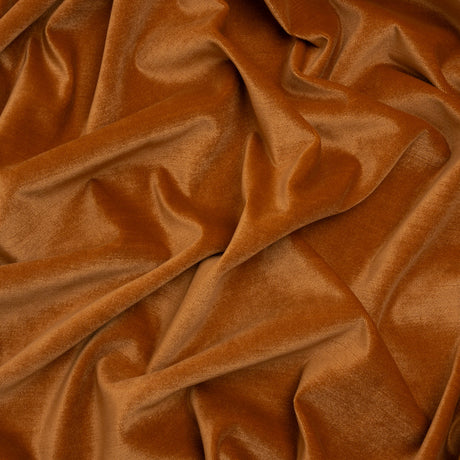 Low Pile Upholstery Velvet - Tangerine - Somerset Collection