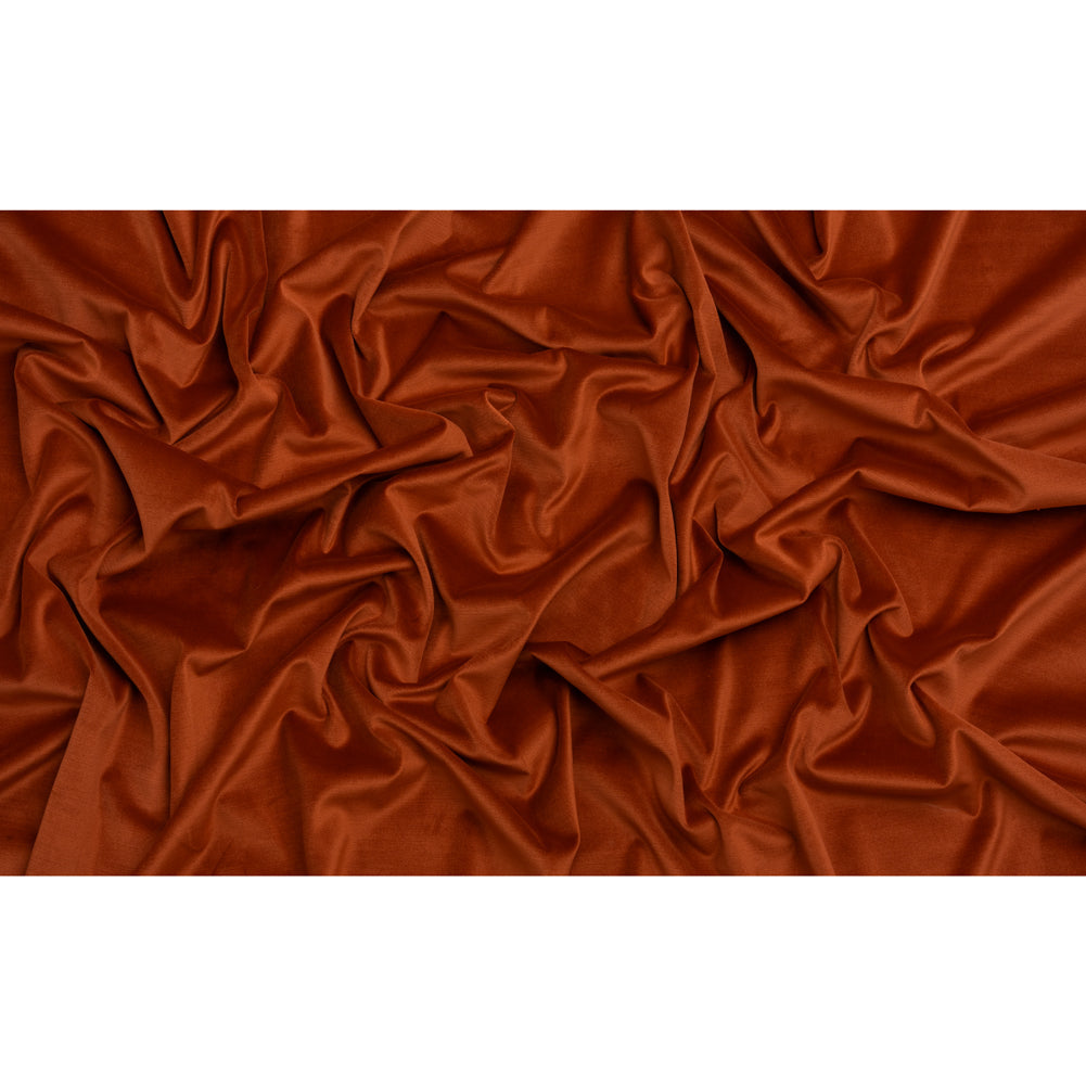 Low Pile Upholstery Velvet - Terracotta - Somerset Collection