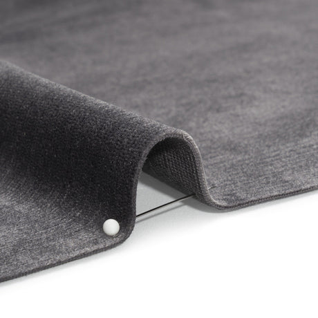 Plush Upholstery Corduroy - Pewter - Emerson Collection
