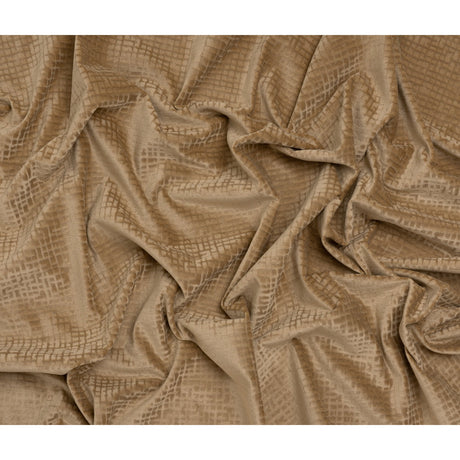 Polyester Upholstery Chenille - Fawn Grid Texture - Carolina Collection
