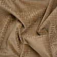 Polyester Upholstery Chenille - Fawn Grid Texture - Carolina Collection