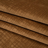 Polyester Upholstery Chenille - Ginger Grid Texture - Carolina Collection
