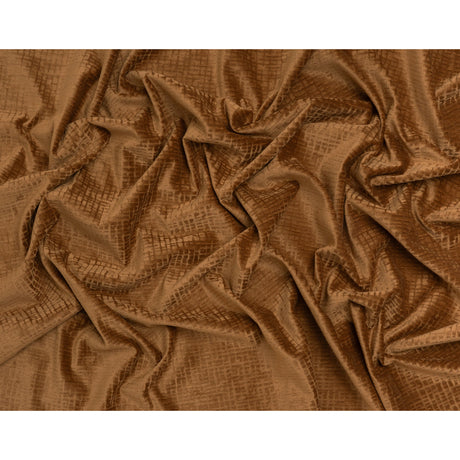Polyester Upholstery Chenille - Ginger Grid Texture - Carolina Collection