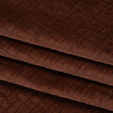 Polyester Upholstery Chenille - Mahogany Grid Texture - Carolina Collection