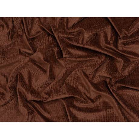 Polyester Upholstery Chenille - Mahogany Grid Texture - Carolina Collection