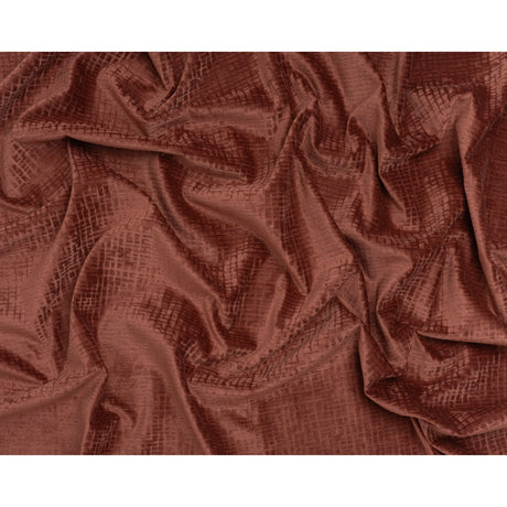 Polyester Upholstery Chenille - Marsala Grid Texture - Carolina Collection