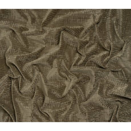 Polyester Upholstery Chenille - Pewter Grid Texture - Carolina Collection