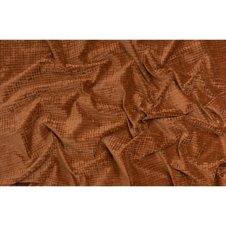 Polyester Upholstery Chenille - Spice Grid Texture - Carolina Collection