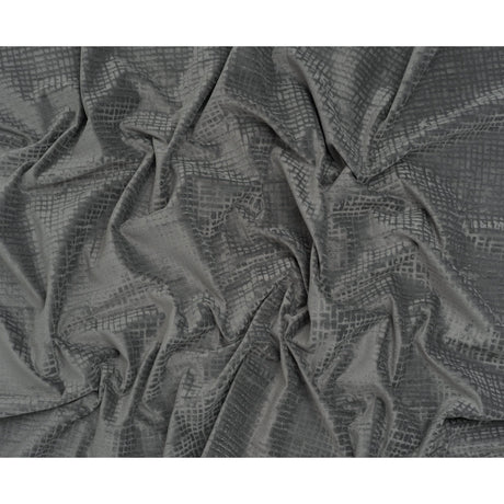 Polyester Upholstery Chenille - Steel Grid Texture - Carolina Collection