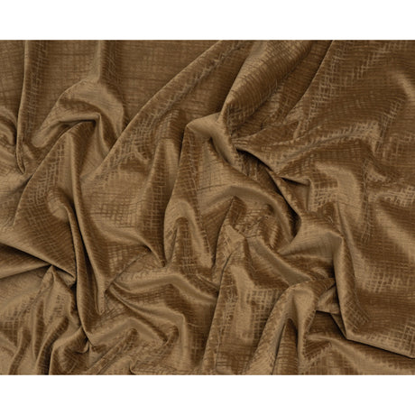 Polyester Upholstery Chenille - Toffee Grid Texture - Carolina Collection