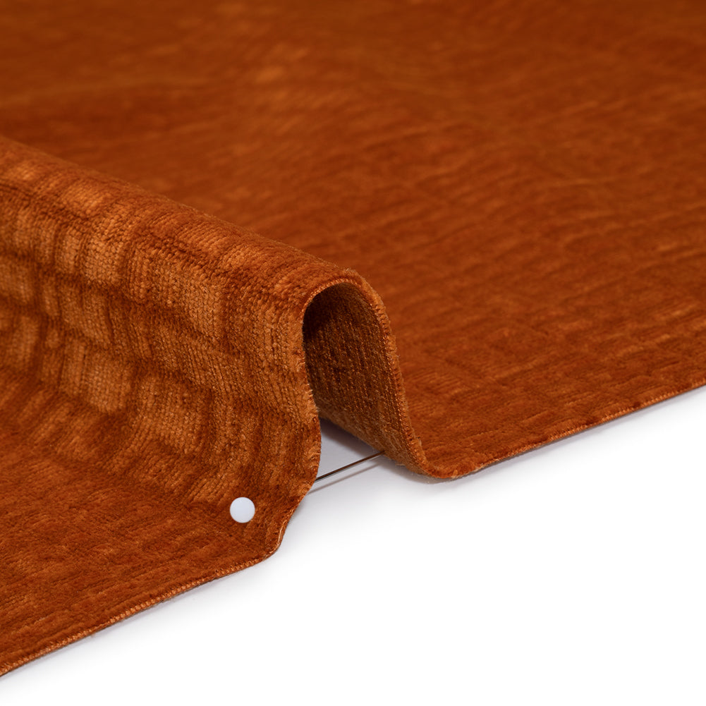 Polyester Upholstery Chenille - Voltage Grid Texture - Carolina Collection
