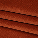 Polyester Upholstery Chenille - Winter Coral Grid Texture - Carolina Collection