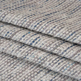 Recycled Olefin and Acrylic Upholstery Boucle and Chenille Tweed - Dusk Stripes - Virginia Collection