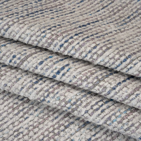 Recycled Olefin and Acrylic Upholstery Boucle and Chenille Tweed - Dusk Stripes - Virginia Collection