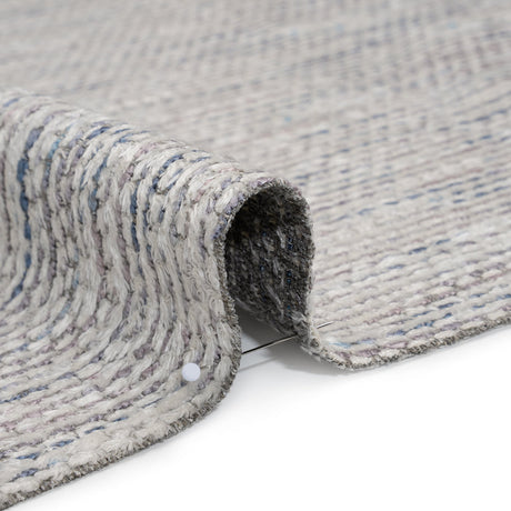 Recycled Olefin and Acrylic Upholstery Boucle and Chenille Tweed - Dusk Stripes - Virginia Collection