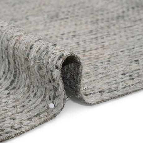 Recycled Olefin and Acrylic Upholstery Boucle and Chenille Tweed - Marble Stripes - Virginia Collection