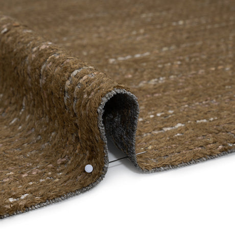 Recycled Olefin and Acrylic Upholstery Boucle and Chenille Tweed - Pebble Stripes - Virginia Collection