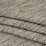 Recycled Olefin and Acrylic Upholstery Boucle and Chenille Tweed - Platinum Stripes - Virginia Collection
